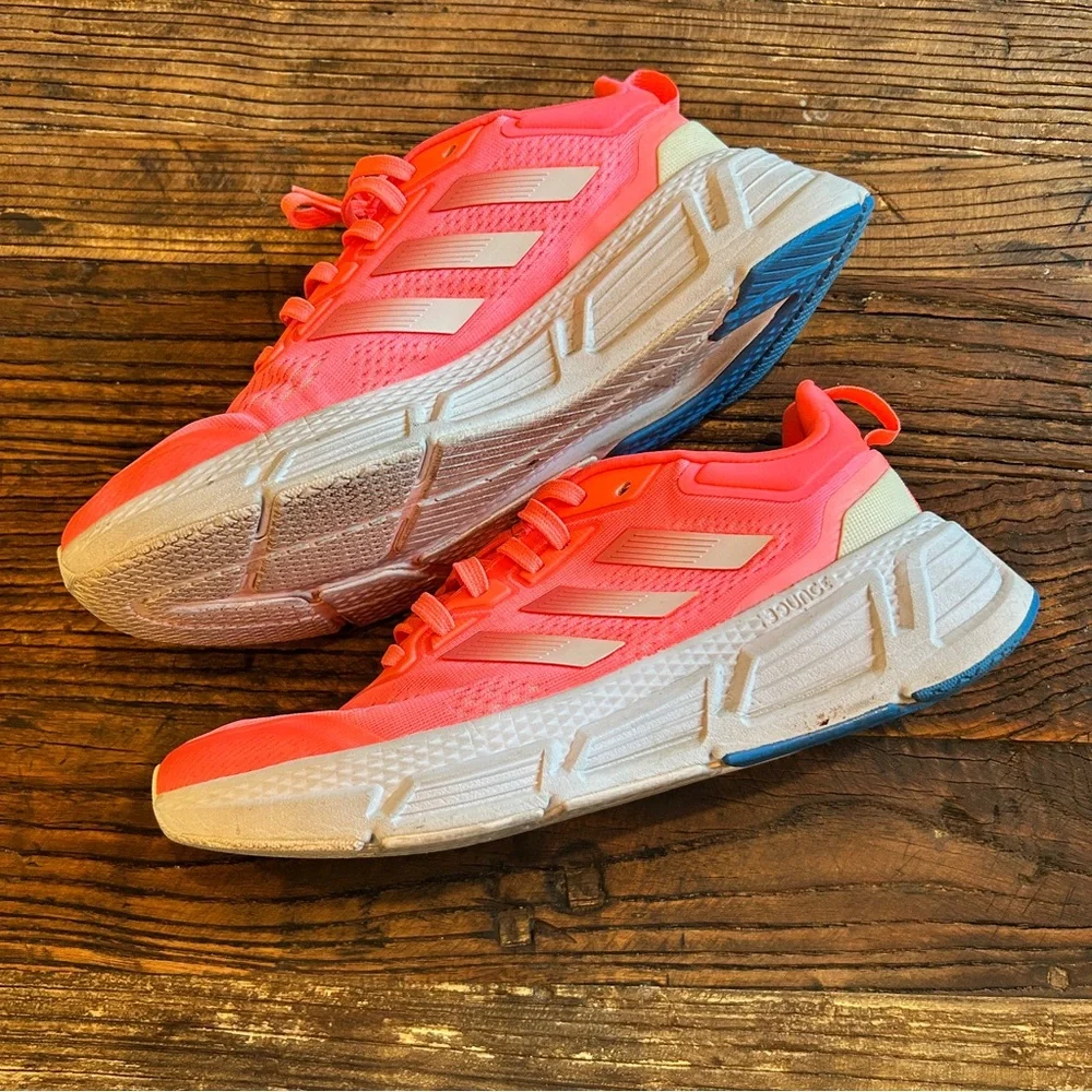 Adidas | Neon Coral Running Shoes 10 - Picture 3 of 7